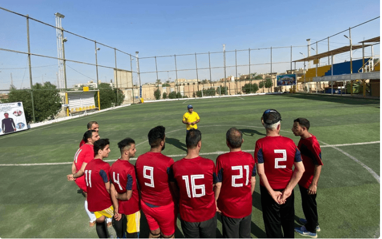فريق المكفوفين بكرة القدم هو الأول في العراق يشكل في كربلاء