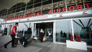 مطار أربيل الدولي حركة الرحلات الجوية طبيعية ولم تتوقف