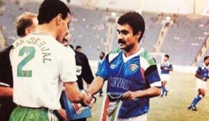 المنتخب العراقي اول منتخب بالعالم يكتب أسماء لاعبيه على ال تيشيرتعام 1988م