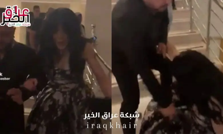 فيديو لحظة سقوط حورية فرغلي في حفلة ملكة جمال مصر