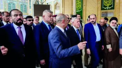تفاصيل ما حدث لرئيس الجمهورية في زيارته لمحافظة النجف الأشرف