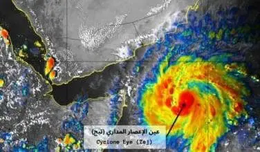 مخاوف من اعصار تيج في العراق والسعودية ماهي الدول التي يضربها