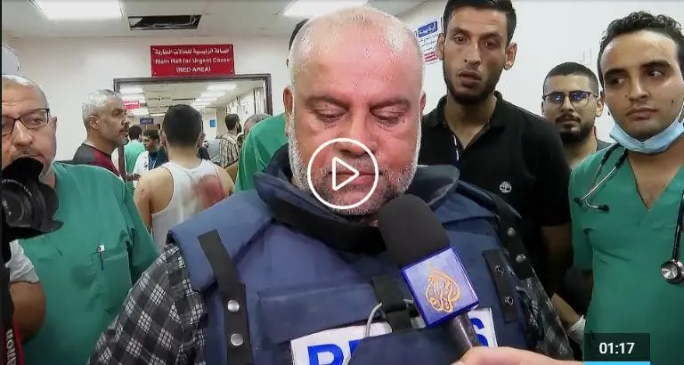 مصرع عائلة وائل الدحدوح مراسل الجزيرة في قصف غزة