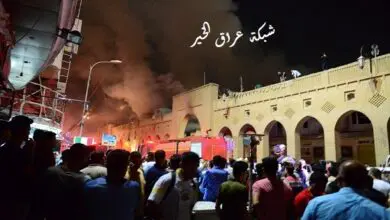 حريق يلتهم اكثر من 372 محلاً في سوق القلعة بازاري قيصري بأربيل