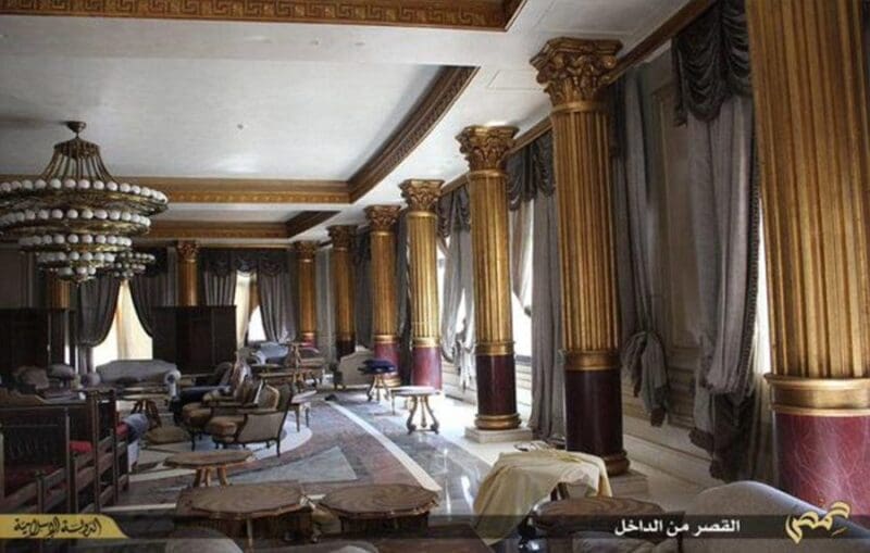 قصر الشيخة موزة في تدمر بعد تحريرها