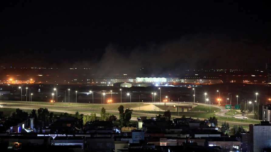استهداف مطار اربيل الدولي بالصواريخ