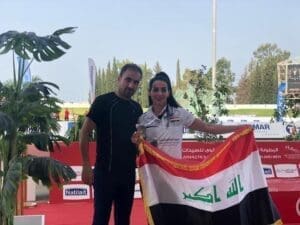 دانه حسين تحرز ذهبية ال 200م برقم عراقي جديد وتتاهل الى اولمبياد طوكيو