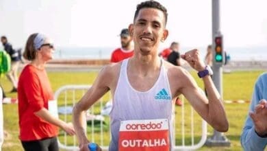 المغربي محسن أوطلحة يفوز بماراثون الدوحة الدولي