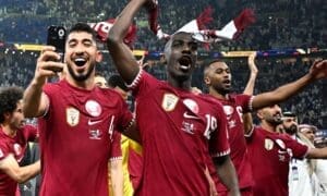 فوز قطر على الاردن بهاتريك اكرم وتحرز اللقب للمرة الثانية على التوالي