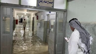 غرق مستشفى القرنة بمحافظة البصرة وخروجه عن الخدمة