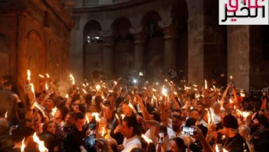 ظهور النور من قبر المسيح في كنيسة القيامة